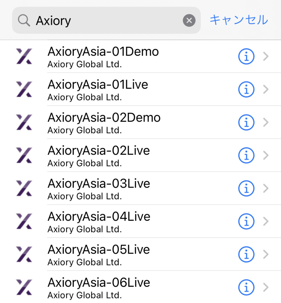 Axioryログイン10